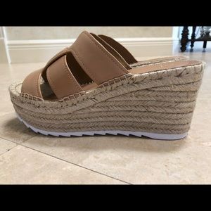 NWOT MARC FISHER LTD Espadrille Wedge Sandal